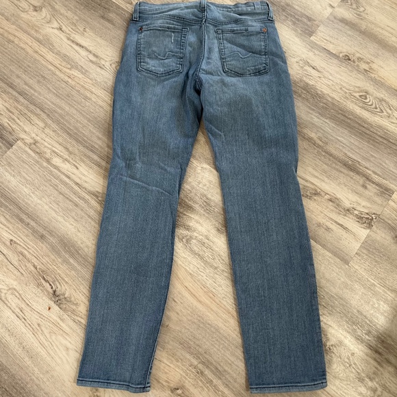 7 for all mankind button fly light wash denim jeans - Picture 3 of 5